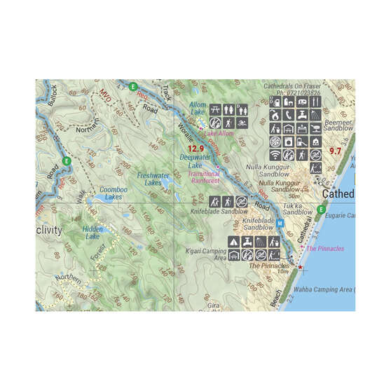 HEMA K’gari Fraser Island Map – 10th Edition, , scaau_hi-res