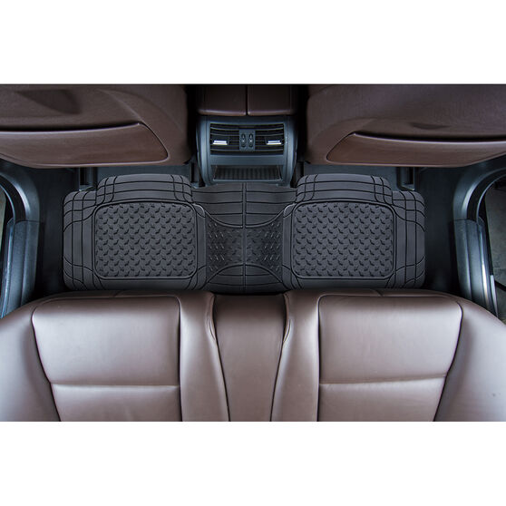 SCA Car Floor Mat Black, Rubber, Single Rear Supercheap Auto