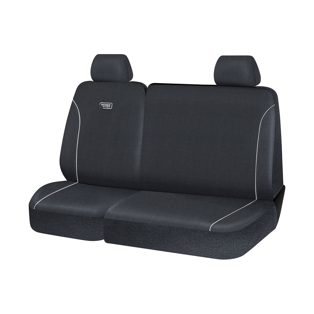 Ridge Ryder Canvas Piping Seat Covers Black/Grey 301SAB, , scaau_hi-res