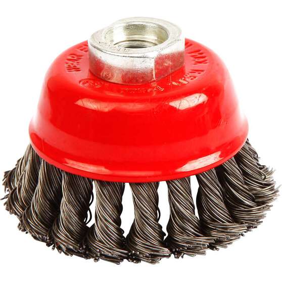 ToolPRO Wire Cup Brush 75mm Twist Knot, , scaau_hi-res