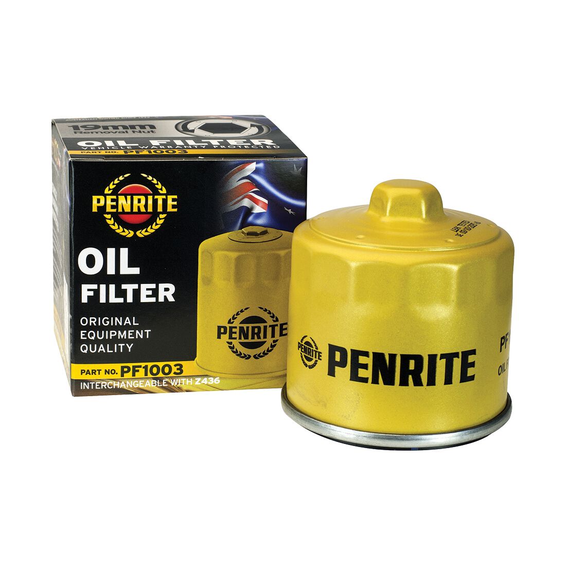 Penrite Oil Filter PF1003 (Interchangeable with Z436), , scaau_hi-res