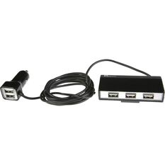 Aerpro USB Car Charge 5 Way - 12V / 24V, , scaau_hi-res
