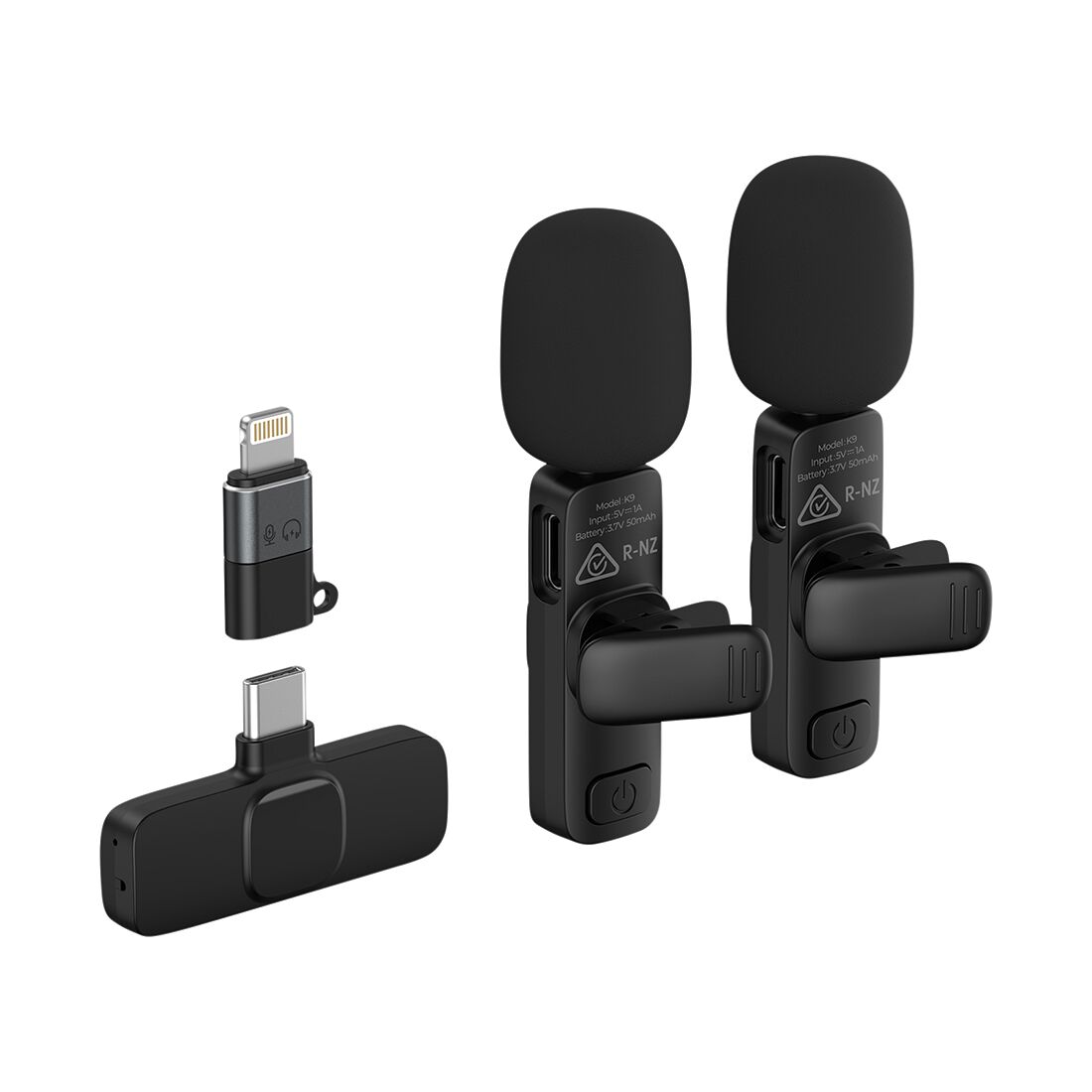 2 Microphone Vlog Set for Android/iOS, , scaau_hi-res