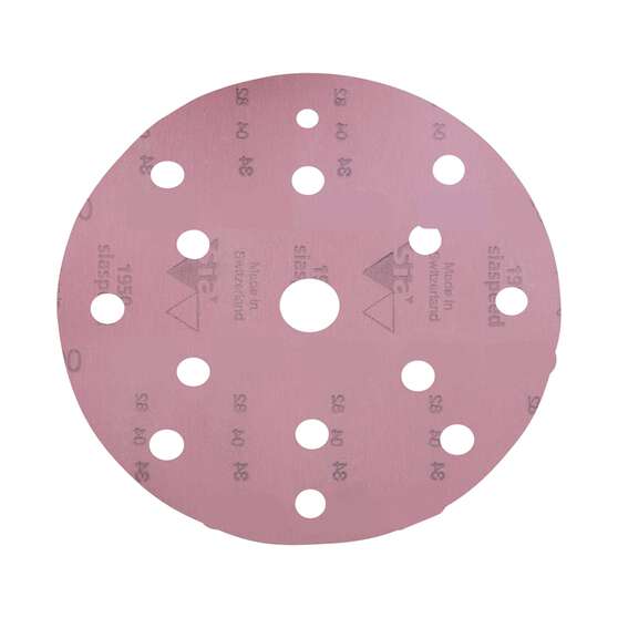 SIA Abrasives 150mm Premium Wet & Dry Sanding Disc, 1950 Series, 8 Hole, 1200 Grit, 5 Pack, , scaau_hi-res
