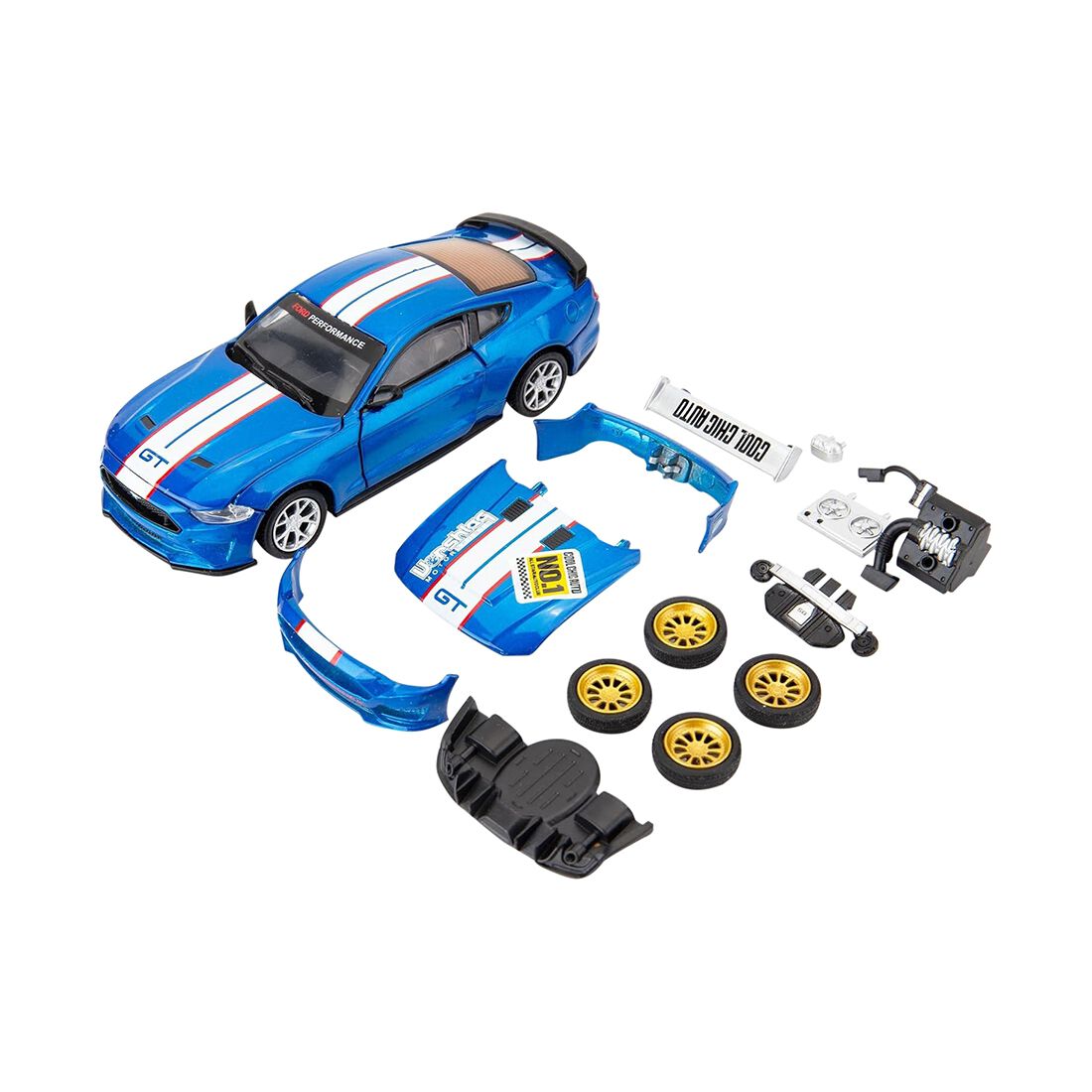1:42 Ford Mustang GT Die Cast Building Kit, , scaau_hi-res