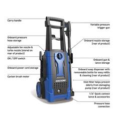 Kincrome K16262 Pressure Washer - 1958 PSI, , scaau_hi-res