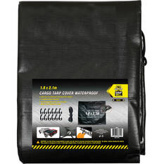Gripwell Waterproof Cargo Tarp Cover Dual Cab 1.8m x 2.1m, , scaau_hi-res