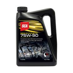 SCA Gear Oil 75W-90 Semi Synthetic 4 Litre, , scaau_hi-res