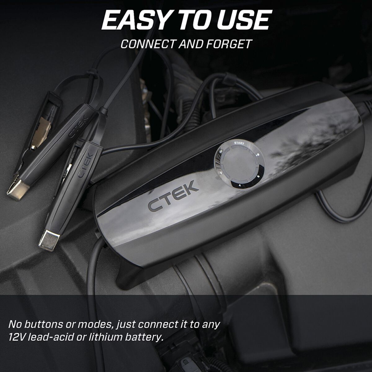 C-Tek Battery Charger 12V 8A Lead Acid & Lithium - CS One, , scaau_hi-res
