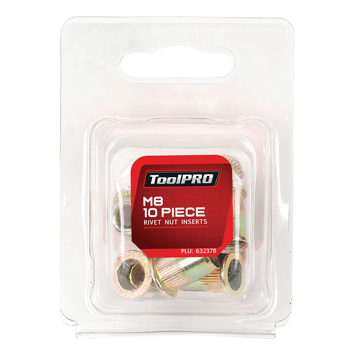 ToolPRO Rivet Nut Inserts M8 10 Piece, , scaau_hi-res