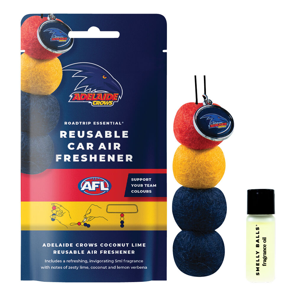 Roadtrip Essential Air Freshener Set Adelaide Crows Coconut Lime 5ml, , scaau_hi-res