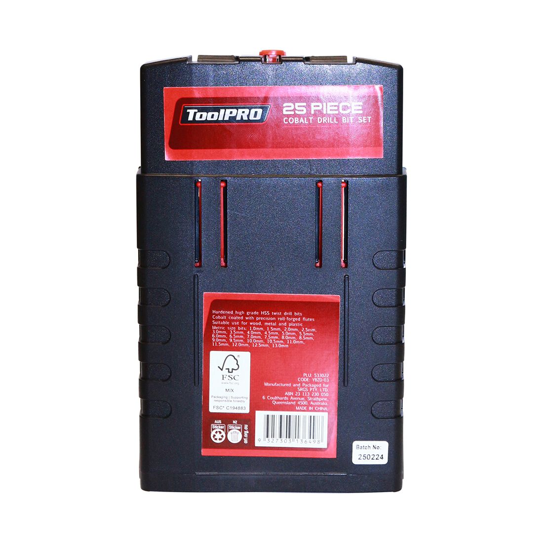 ToolPRO Cobalt Drill Bit Set 25 Piece, , scaau_hi-res