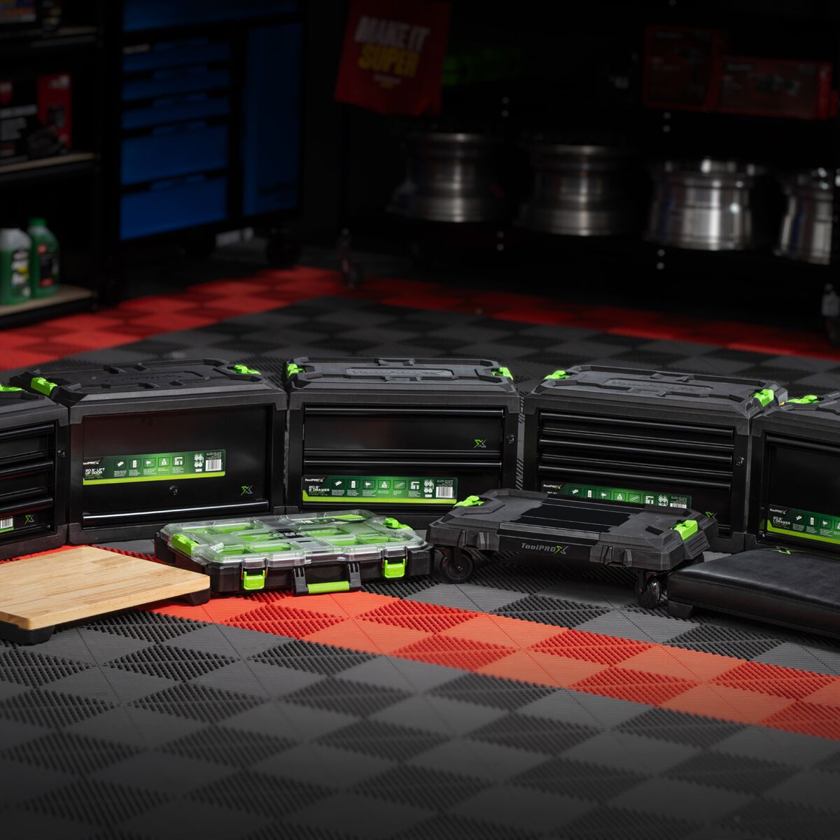 ToolPRO-X Metal Modular Storage System - Timber Workbench Top, , scaau_hi-res