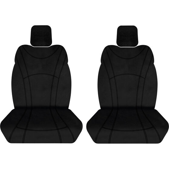 Getaway Neoprene Ready Made Seat Covers Front Pair Black suits BT50