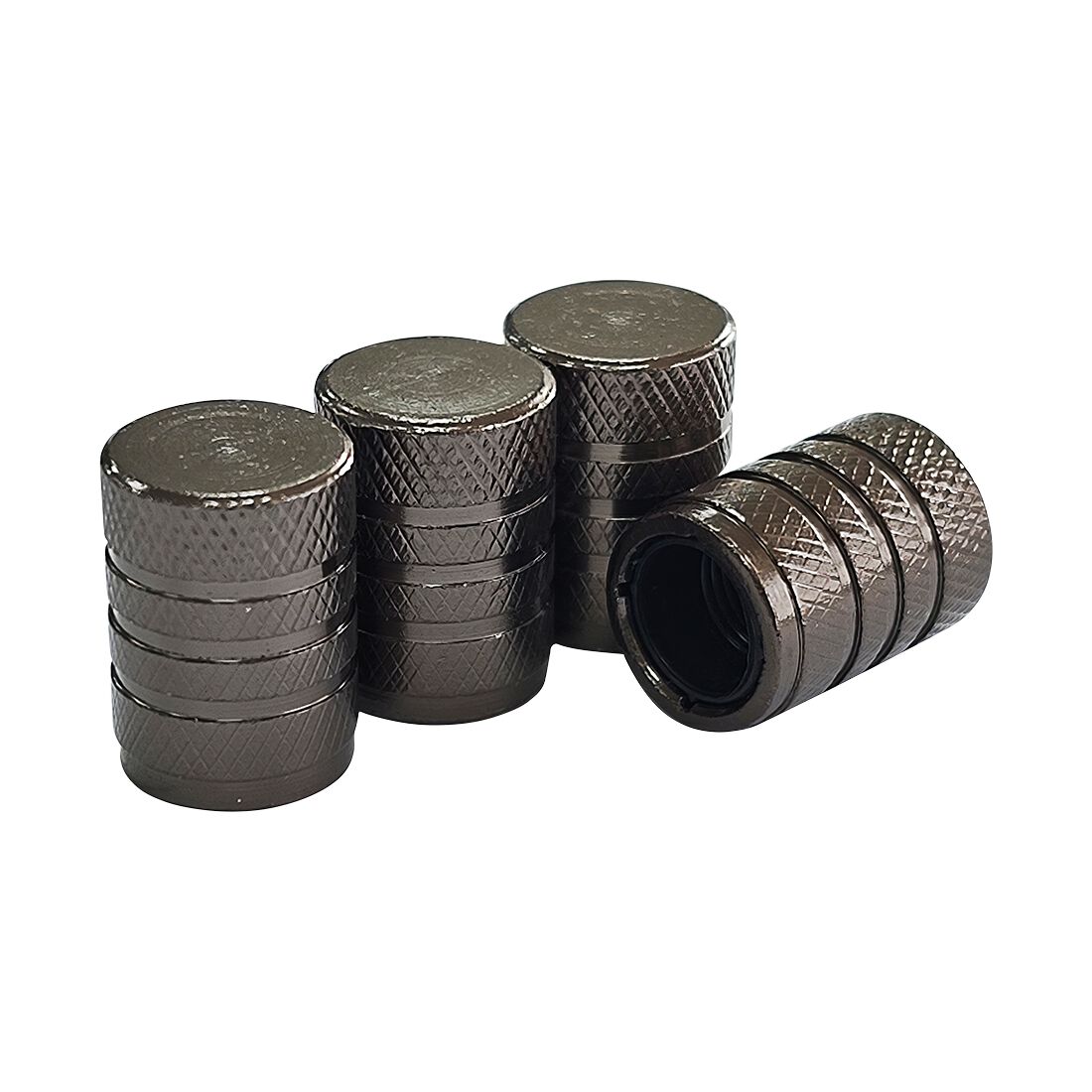 SCA Valve Caps Barrel 4 Pack Gunmetal, , scaau_hi-res