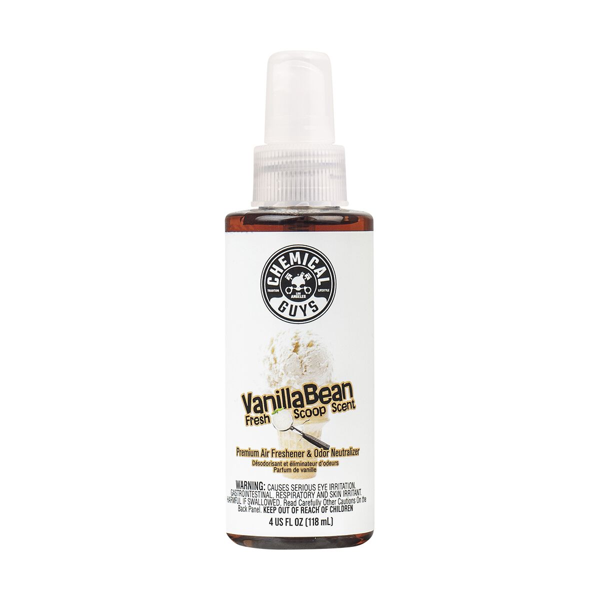 Chemical Guys Airfreshener Spray Vanilla Bean 120ml, , scaau_hi-res