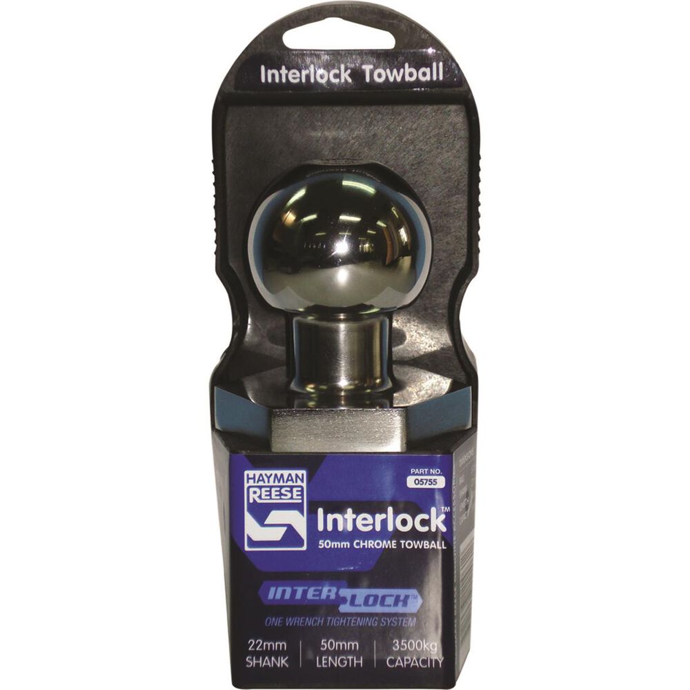 Hayman Reese Interlock Tow Ball Chrome, 50mm Supercheap Auto