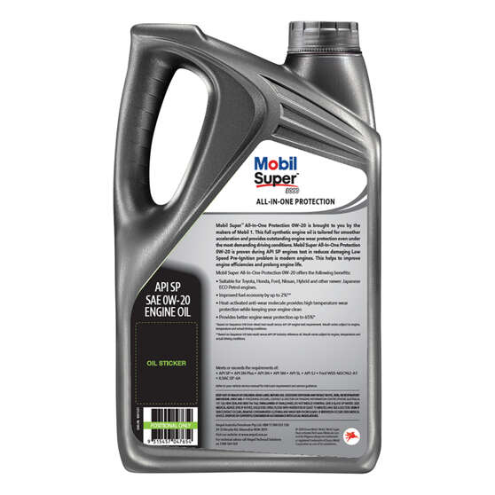 Mobil Super 3000 Engine Oil 0W-20 5 Litre, , scaau_hi-res