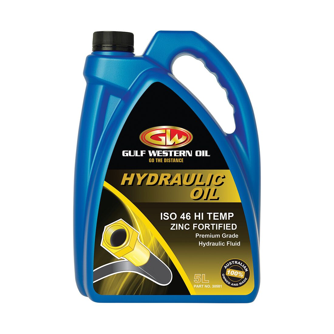 Gulf Western Superdraulic Hydraulic Oil - ISO 46, 5 Litre, , scaau_hi-res