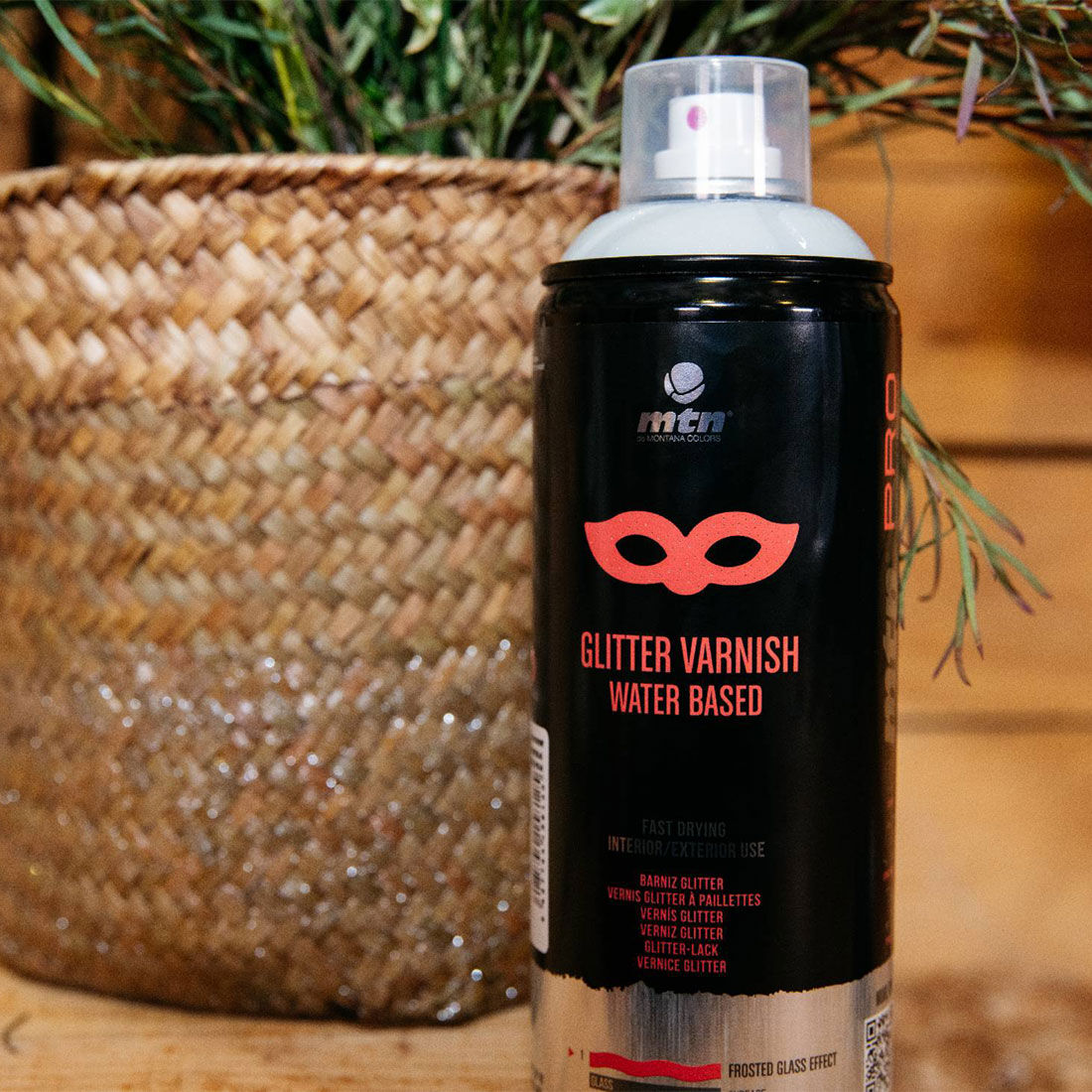 MTN Pro Multicolour Glitter Spray Varnish 400mL, , scaau_hi-res