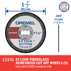 Dremel 5pk Ez Lock 38mm Plastic Cut Off Wheel Disc, , scaau_hi-res