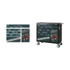 ToolPRO Tool Cabinet Magnet Fascia Set - Old School Hot-Rodder, Suits 41" Cabinet, , scaau_hi-res