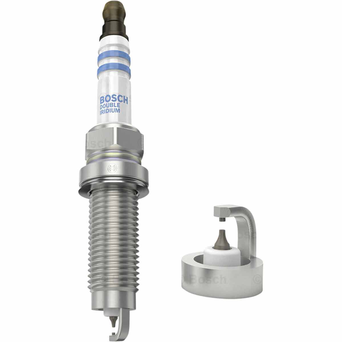Bosch Double Iridium Spark Plug Single VR7TII35U, , scaau_hi-res
