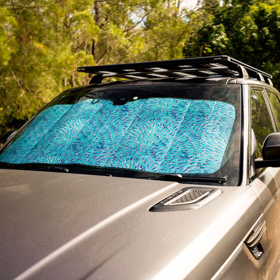 Snake Dreaming Bubble Sunshade Accordion Front Leaf, , scaau_hi-res