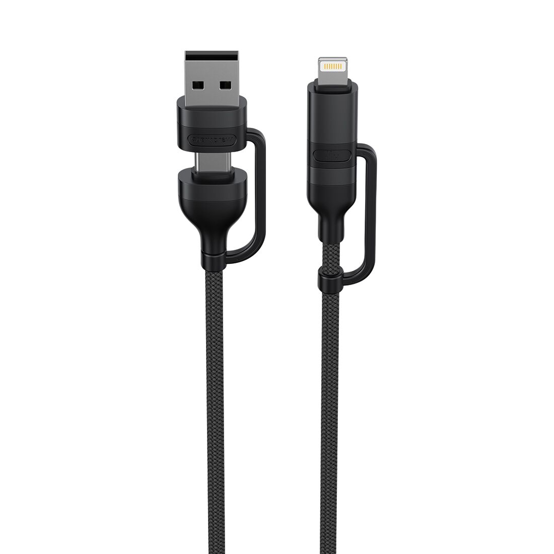 Cabin Crew USB-C/USB-A to USB-C/Lightning Magnetic Cable Black, , scaau_hi-res