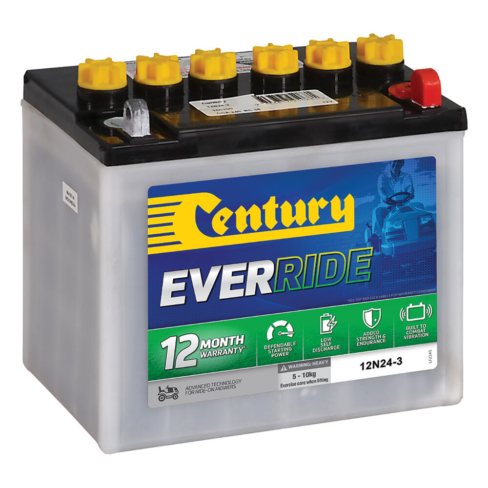 Century EverRide Mower Battery 12N243 Supercheap Auto