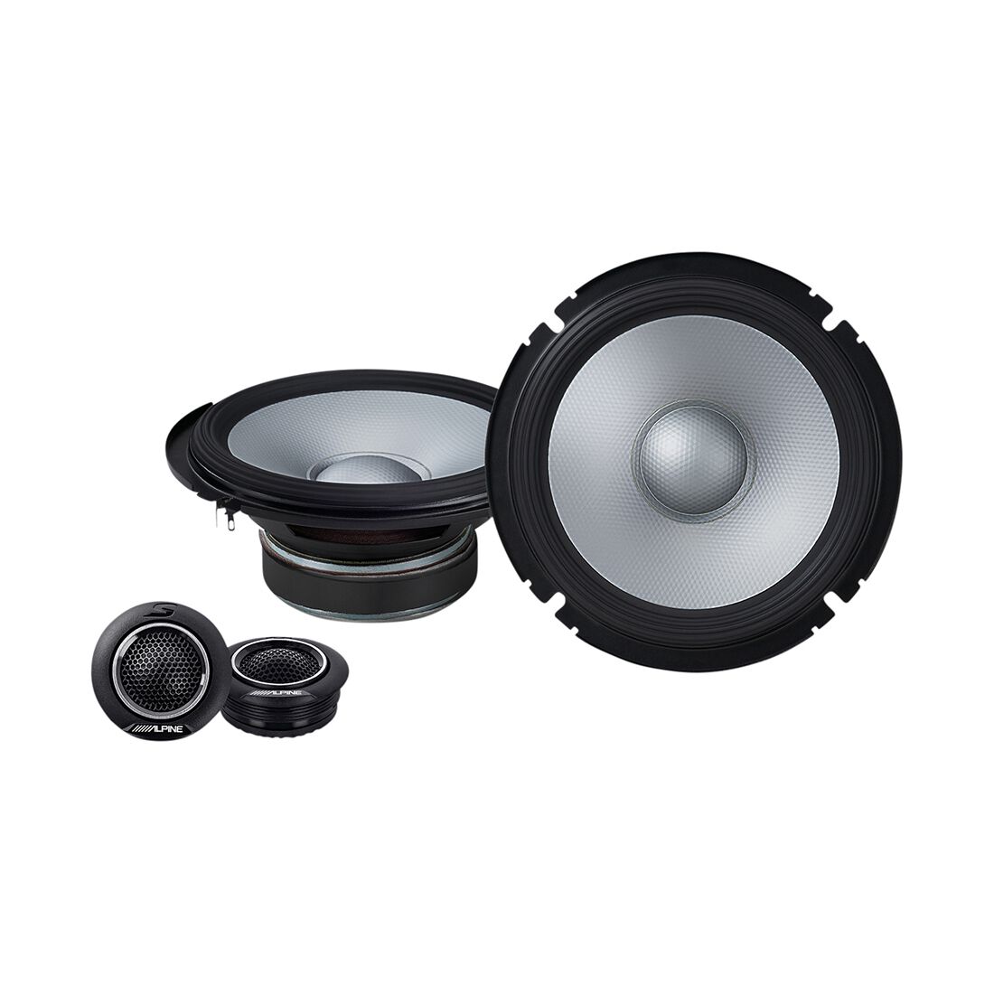 Alpine S2-S65C 6.5" Mid-Range Component Speaker w1" Tweeter (240W), , scaau_hi-res