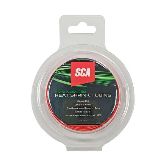 SCA Heat Shrink Tubing 7mm x 2m - Red, , scaau_hi-res