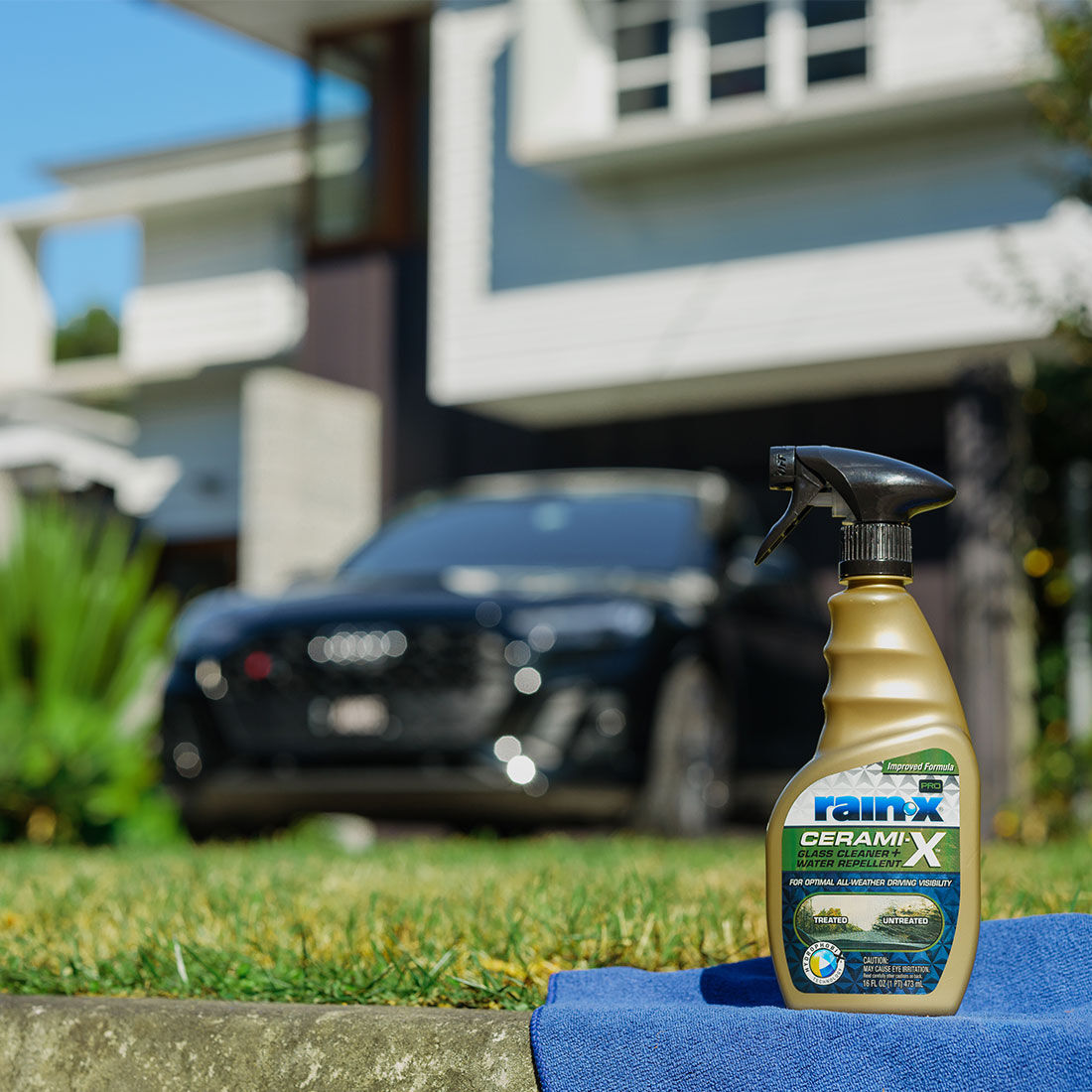 Rain-X Pro Cerami-X Glass Cleaner and Water Repellent 473mL, , scaau_hi-res