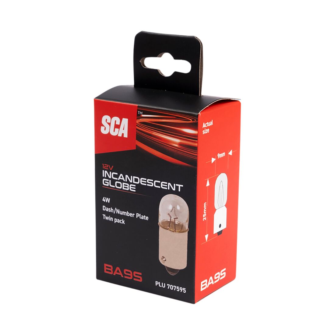 SCA Incandescent Globe - T8.5 12V 4W - 2 Pack, , scaau_hi-res