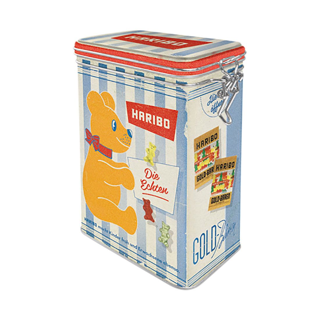 Nostalgic-Art Clip Top Tin Box - Haribo Gold Bear, , scaau_hi-res