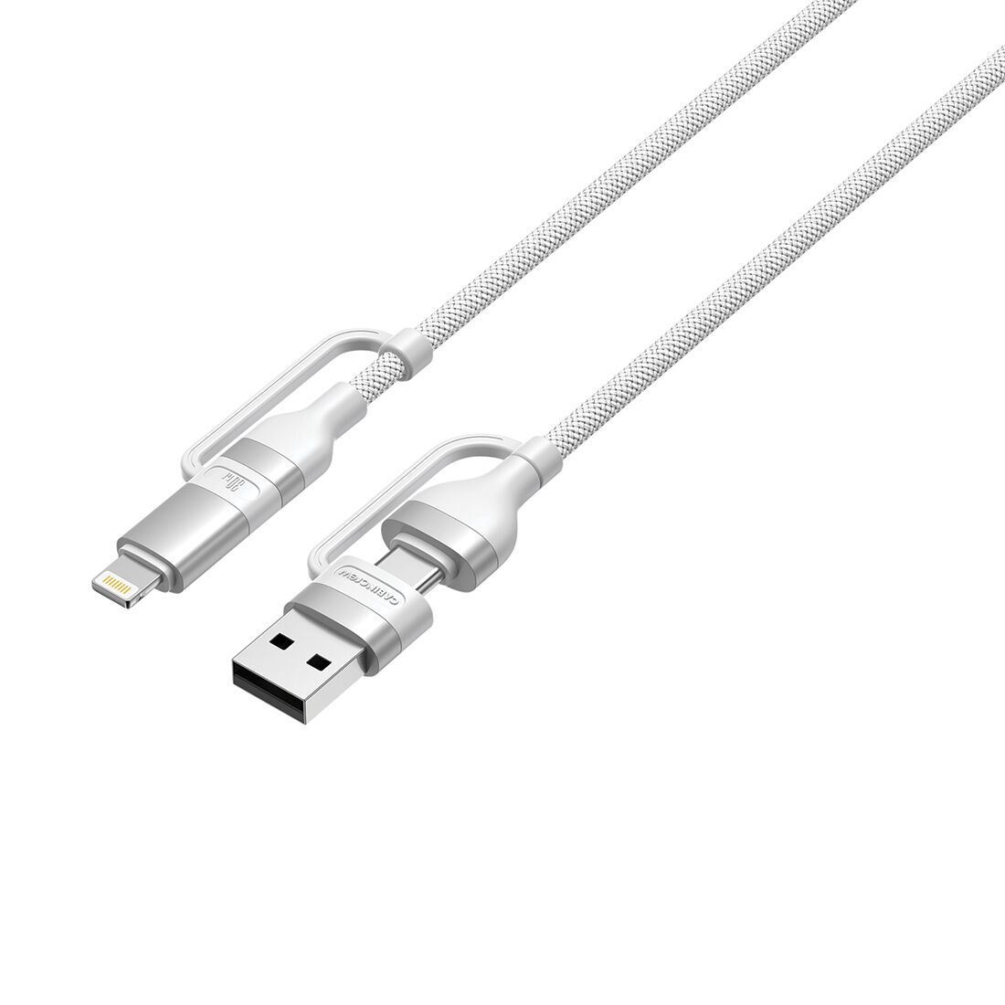 Cabin Crew USB-C/USB-A to USB-C/Lightning Magnetic Cable White, , scaau_hi-res