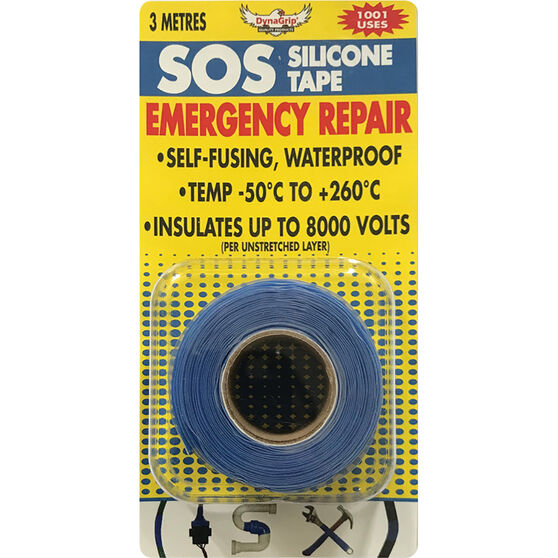 DynaGrip SOS Silicone Tape - Blue, 3m x 25mm, , scaau_hi-res