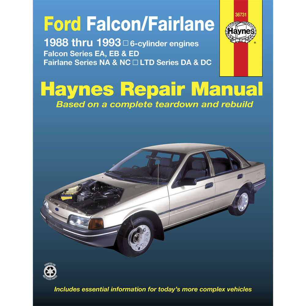 Haynes Car Manual For Ford Falcon / Fairlane 19881993 36731 Supercheap Auto