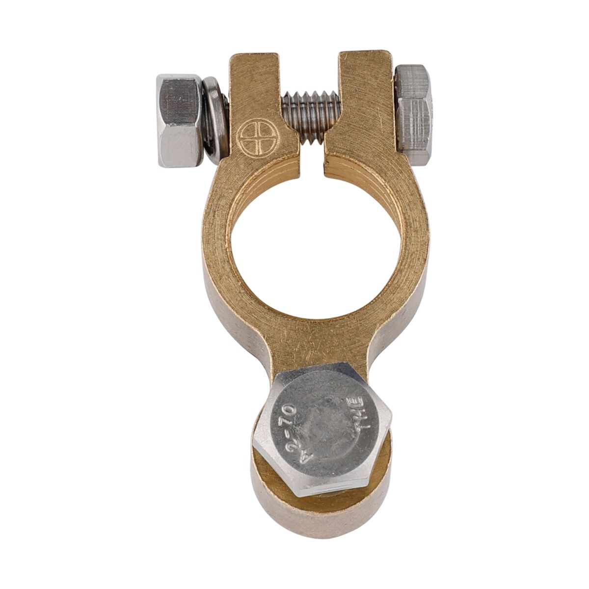 Century Battery Terminal, Forged Brass, Bolt Type - Positive, , scaau_hi-res