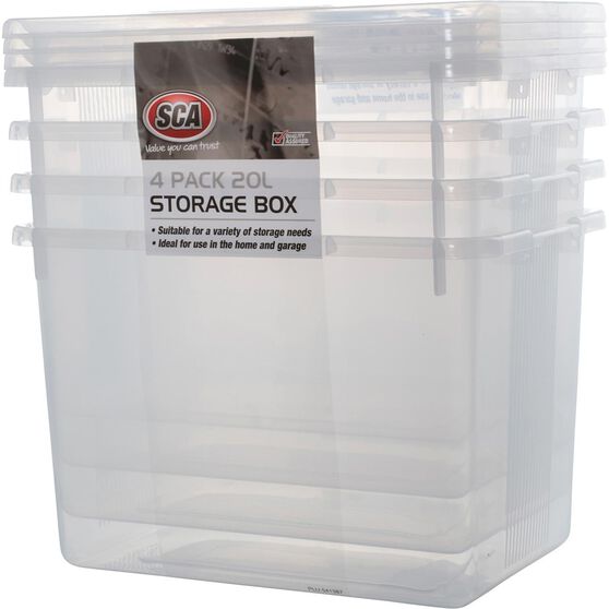 Metro Auto Parts >> SCA Storage Box - 20 Litre, 4 Pack | Supercheap Auto Metro Auto Parts >> SCA Storage Box - 20 Litre, 4 Pack | Supercheap Auto