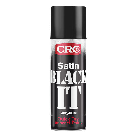 CRC Black It Enamel Paint, Satin Black - 400g, , scaau_hi-res