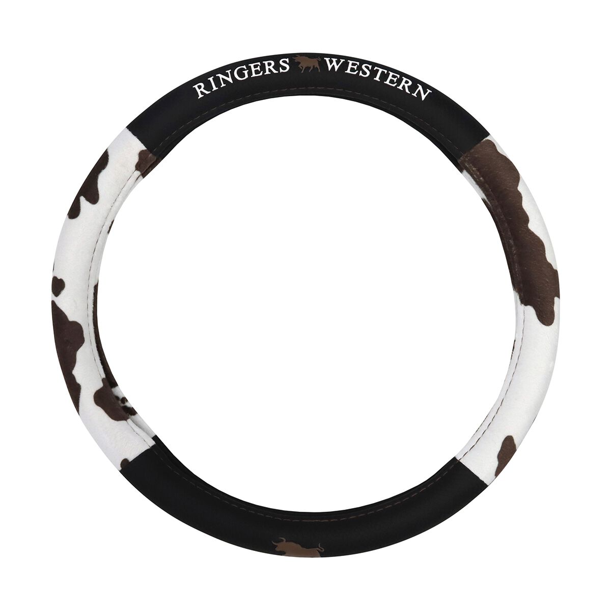 Ringers Western Steering Wheel Cover - Cow print, , scaau_hi-res