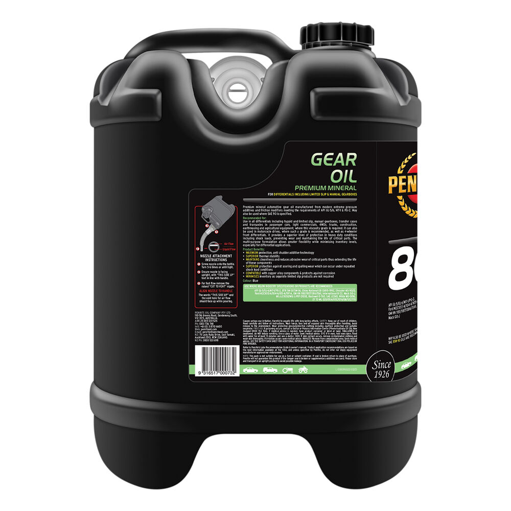 Penrite Gear Oil 80W90 20 Litre Supercheap Auto