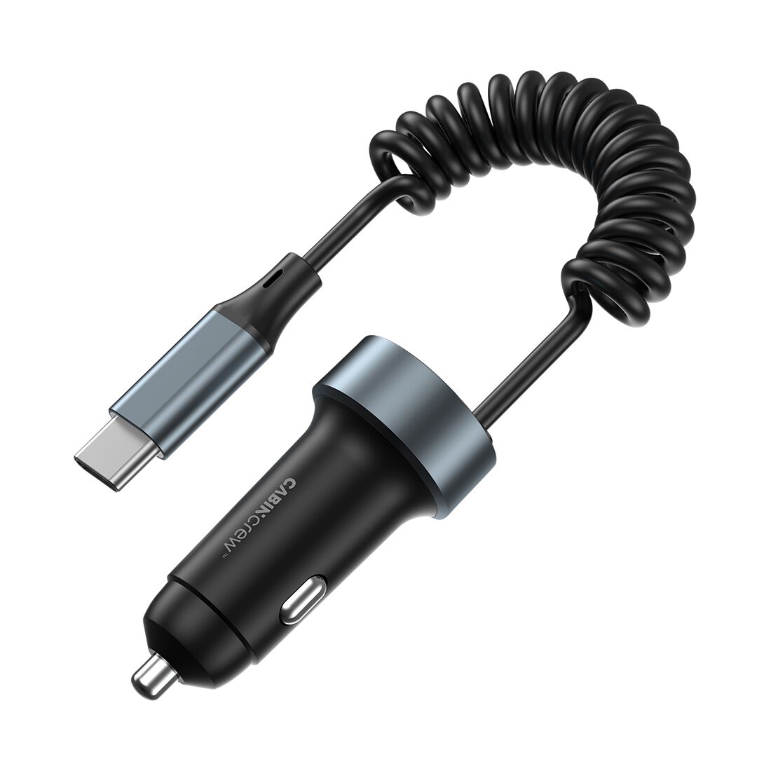 Cabin Crew 12V 65W 3 Port with Spring Cable In-Car Fast Charger, , scaau_hi-res