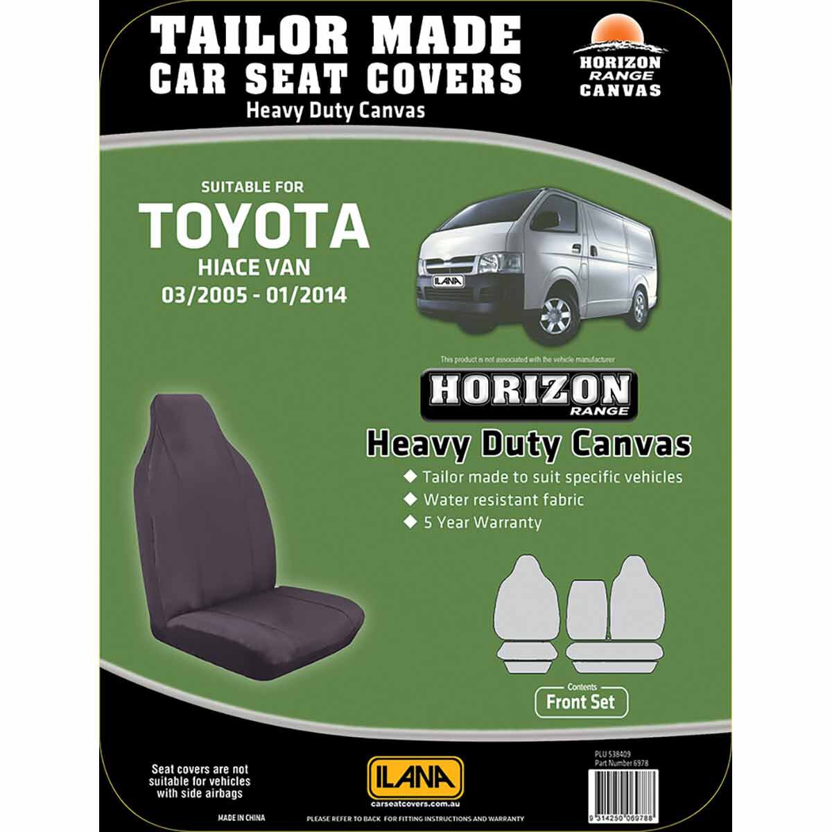 Toyota hiace seat sales covers supercheap