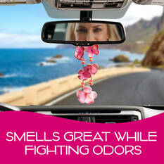 California Scents Novelty Hanging Lei Coronado Cherry Car Air Freshener - 1PK, , scaau_hi-res