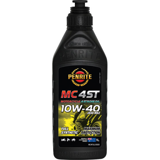 MC-4 ST Full Synthetic Motorcycle Oil - 10W-40, 1 Litre, , scaau_hi-res