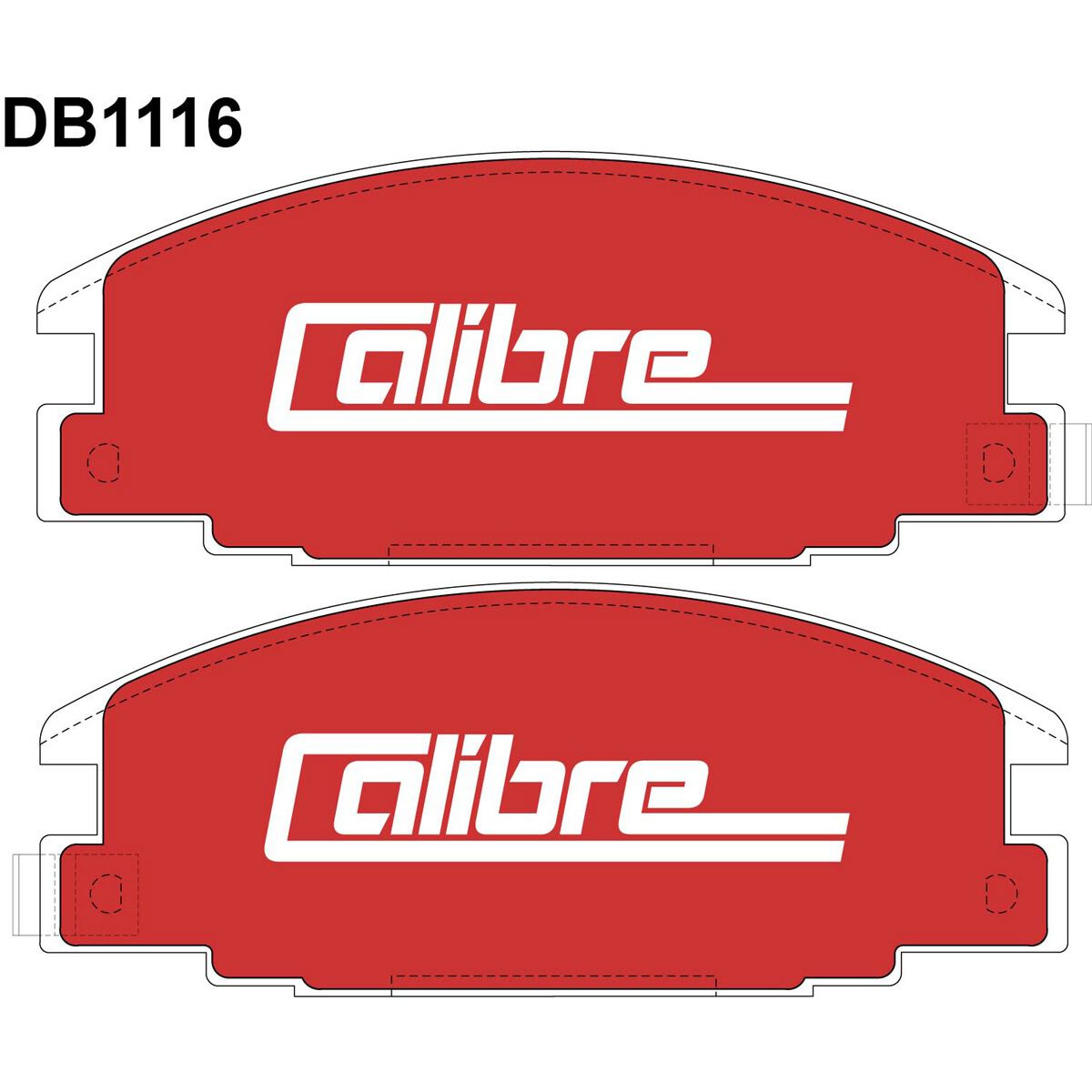 Calibre Disc Brake Pads DB1116CAL, , scaau_hi-res