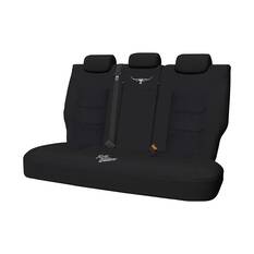 R.M.Williams Woven Seat Covers Black Adjustable Headrests Size 06H Rear Seat, , scaau_hi-res