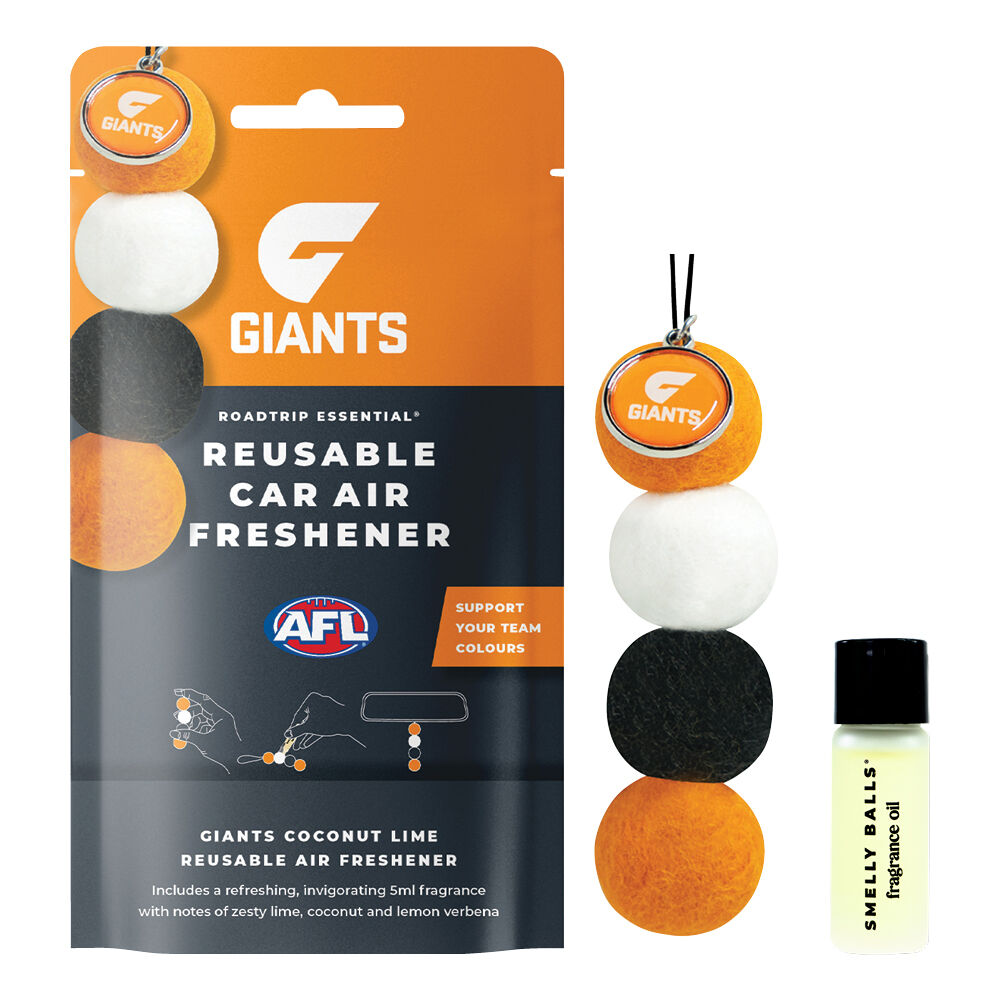Roadtrip Essential Air Freshener Set Greater Western Sydney Giants Coconut Lime 5ml, , scaau_hi-res